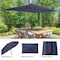 Pure Garden 10 Rectangular Patio Umbrella, Navy 50-LG1276 - alternate 2